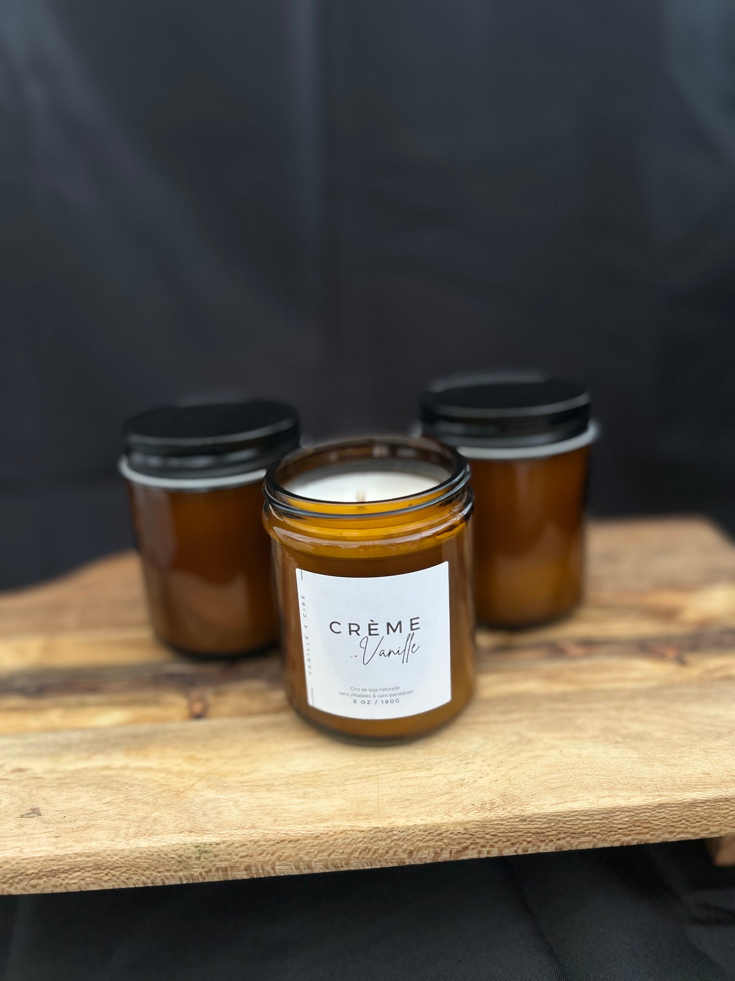 Crème à la vanille - Bougie 8oz