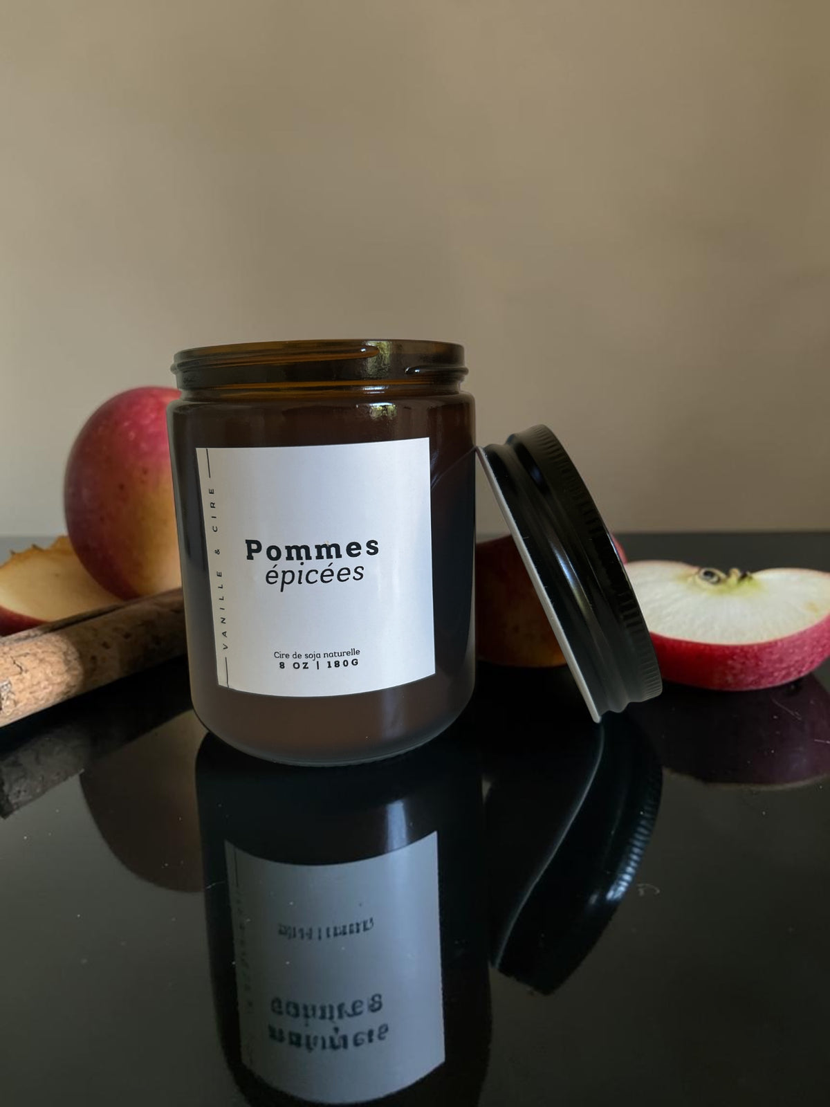 Pommes épicées - Bougie 8oz