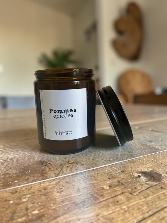 Pommes épicées - Bougie 8oz