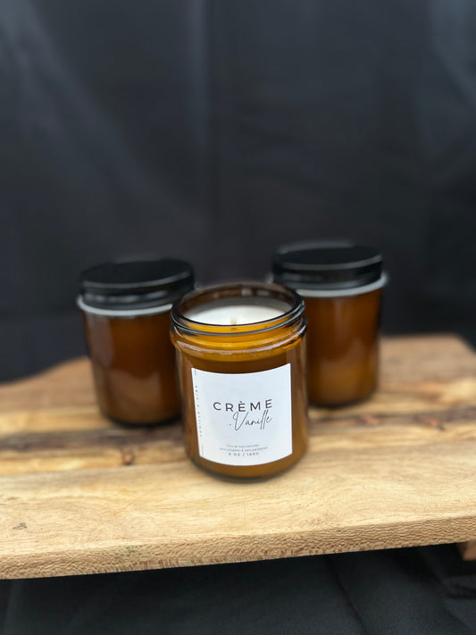 Crème à la vanille - Bougie 8oz