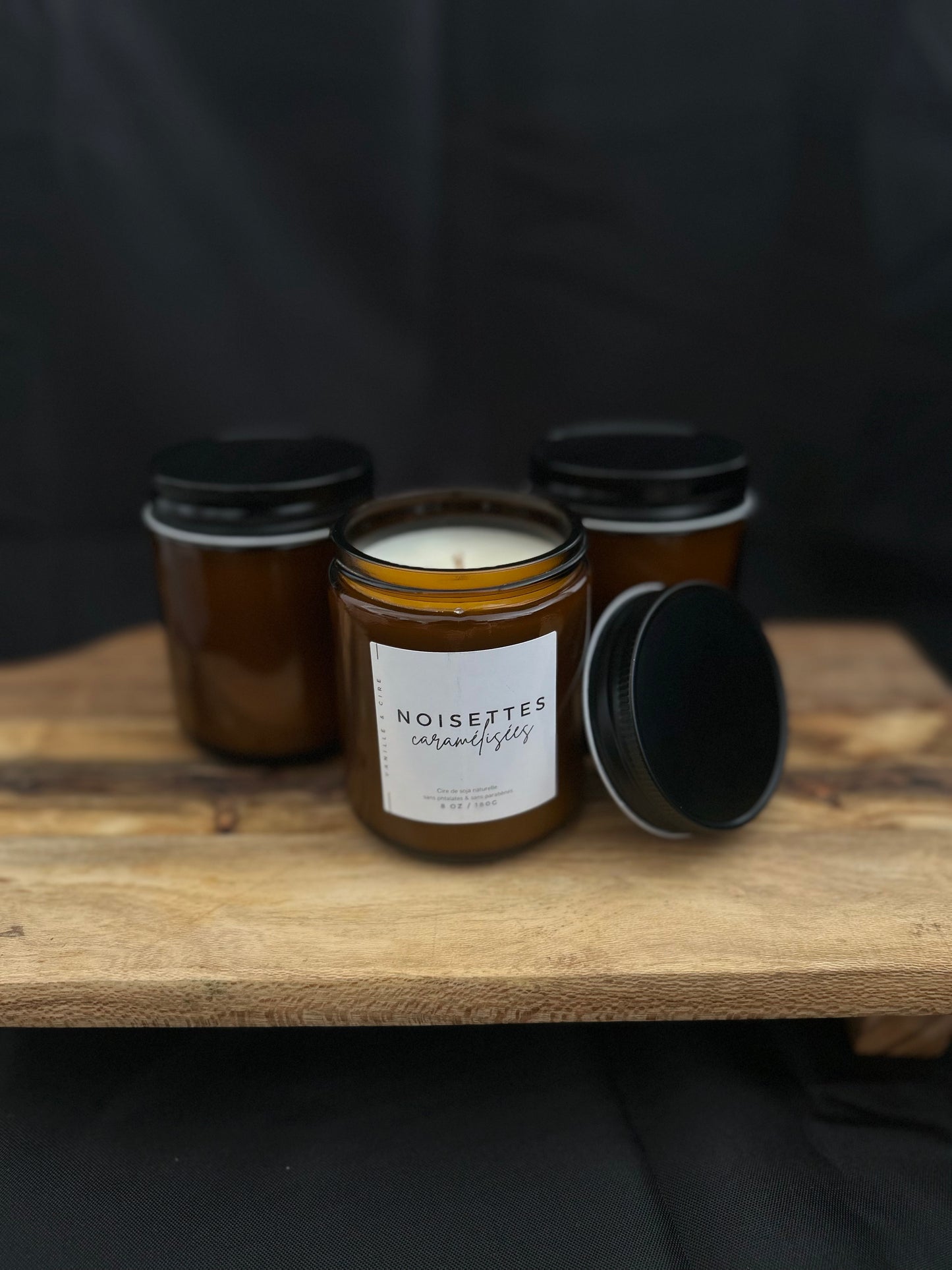 Noisettes caramelisées - Bougie 8oz