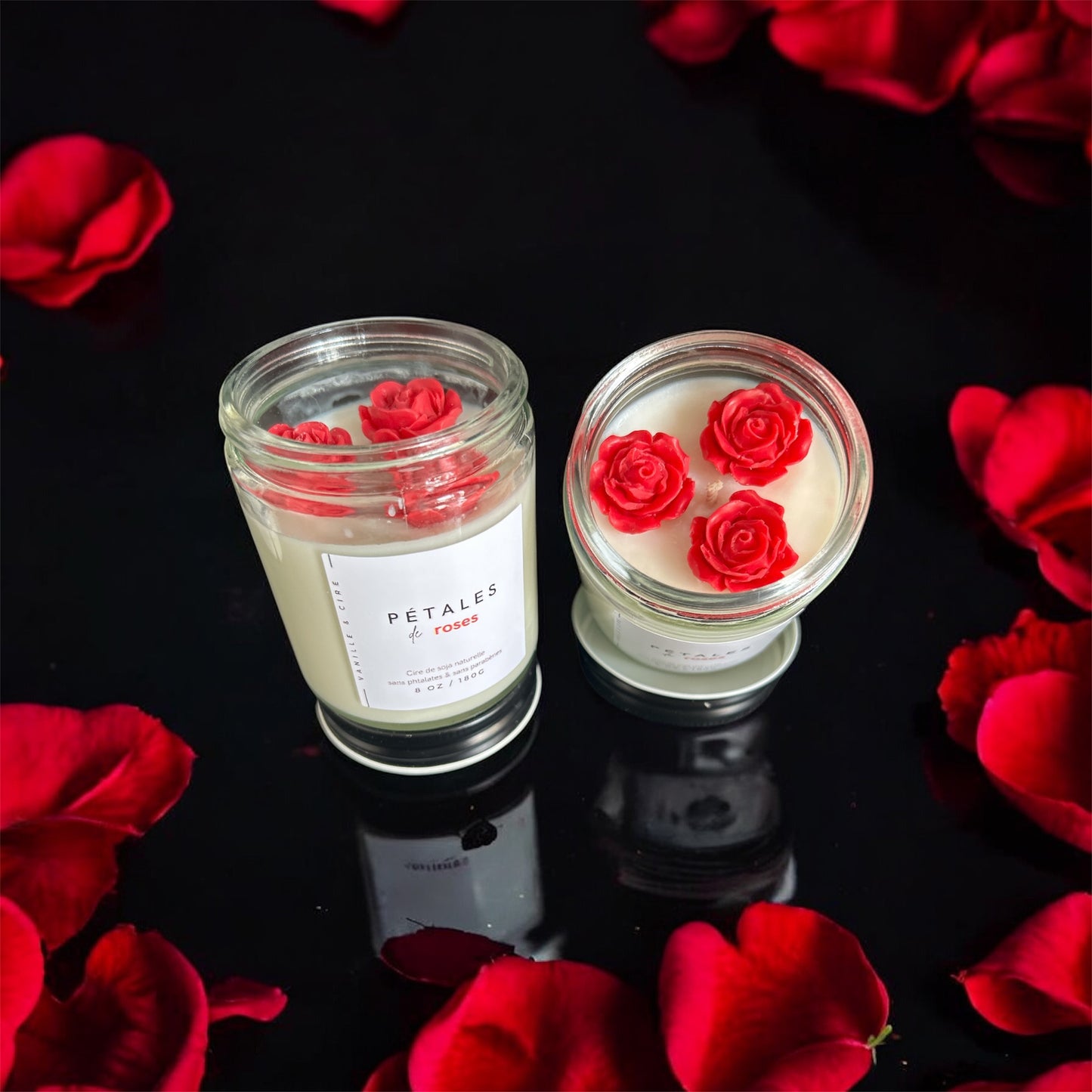 Pétale de roses - Bougie 8oz