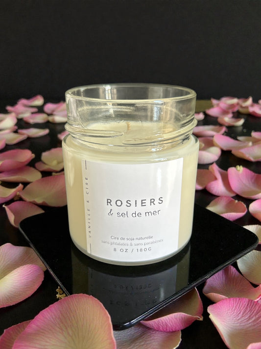 Rosiers & sel de mer - Bougie 6oz