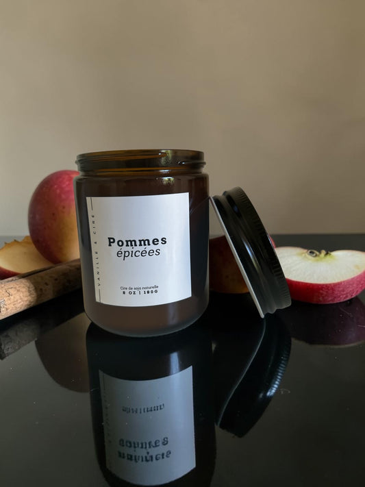 Pommes épicées - Bougie 8oz